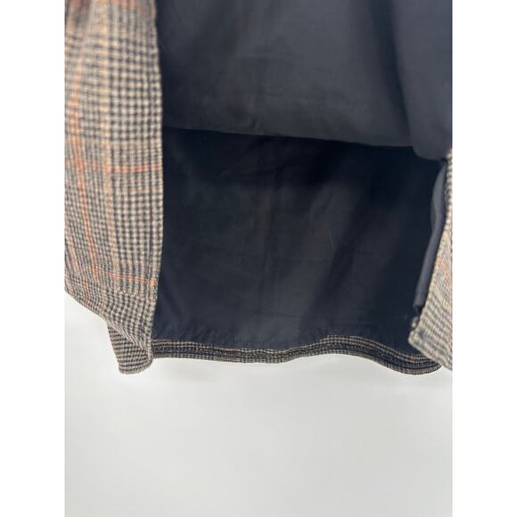 Old Navy Womens Plaid Mini Skirt Size MP NWT Brown Academia Preppy Old Money - Picture 3 of 9